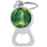 Forest Trees Grass Bottle Opener Keychain - Metal Beer Bar Tool Ring. Fixed Price $15.88.