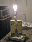 Vintage Bobby Jones Lamps And More Of West Palm Beach Golfing Ooak. Fixed Price $149.96.