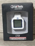 Golf Buddy CT2 Rechargable Micro Gps Range Finder Watch Clip-on, White/blue. Fixed Price $39.20.