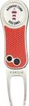 Pitchfix Hybrid Divot Tool (red) W/ Harbor Town Ball Marker. Fixed Price $19.98.