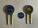 (1) Rare Karsten Ping Divot Tool & 1" Flat Coin Style Golf Marker - Beauty!. Fixed Price $14.00.