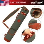 Tourbon Vintage Golf Bag Canvas & Leather Sunday Carry Shoulder Strap. Fixed Price $73.59.