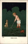Ullman Baby Diaper Club Golfing "prize Golf" With Dog C1910 Postcard. Fixed Price $6.03.