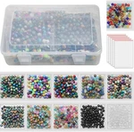 Diy Jewelry Supplies - 1100PCS 8MM Glass Beads For Creative Projects. Fixed Price $40.64.