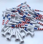 Golf Tees Truestrike Stars And Stripes Combo Pack 3 1/4 1/2. Fixed Price $12.95.