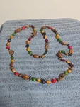 Fall Autumn Long Beaded Necklace Seeds Nuts Vintage Thanksgiving Boho. Fixed Price $14.49.