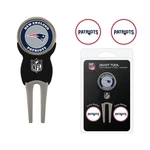 Team Golf Nfl New England Patriots Divot Tool With 3 Ball Markers. Fixed Price $9.99.