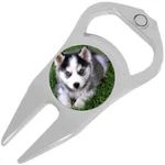 Husky Puppy Dog Golf Ball Marker Divot Repair Tool Bottle Opener. Fixed Price $15.88.