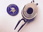 Nfl Minnesota Vikings Golf Ball Marker And Magnetic Divot Tool. Fixed Price $13.95.