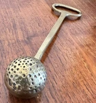 Golf Ball Bottle Opener Brass Barware Vintage Long Handle Club. Fixed Price $42.00.