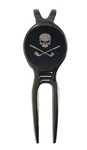 Pirate Skull Golf Ball Marker +black Gunmetal Divot Laser Engraved. Fixed Price $12.99.