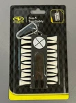 3-IN-1 Set 12 Golf Tee Caddy Holder Ball Marker Divot Repair Tool Clip Carabiner. Fixed Price $5.00.