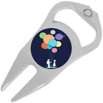 Astronaut Planet Bouquet Golf Ball Marker Divot Repair Tool Bottle Opener. Fixed Price $15.88.