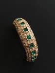 Kenneth Jay Lane Kjl For Riviera France Gold Rhinestone Hair Clip Barrette. Fixed Price $50.00.