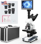 Lab Compound Trinocular Microscopes 40X-2500X Magnification With 7" Lcd Screen. Fixed Price $617.92.