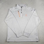 Footjoy Sweater Mens Large Gray Quarter Zip Pullover Golf Performance. Fixed Price $29.99.