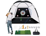 Moko 10X7FT Golf Practice Net, Multi Target Portable Hitting Backyard Home. Fixed Price $57.88.