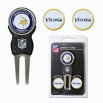 Team Golf Nfl Minnesota Vikings Divot Tool With 3 Ball Markers Set. Fixed Price $9.99.