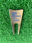 Palm Tree Ocean Beach Scene Golf Ball Divot Repair Tool Metal 2-1/2". Fixed Price $7.95.