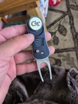 Georgia Tech Yellow Jackets Switch Divot Repair Golf Tool And Ball Marker. Fixed Price $9.00.