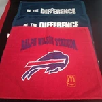 Buffalo Bills Football Team Nfl Rally Towel 3 Pack 14" X 17" Used Ralph Wilson. Fixed Price $22.00.
