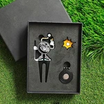 Golf Divot Tool Funny Metal Magnetic Ball Marker Hat Clip Gift Set. Fixed Price $19.32.