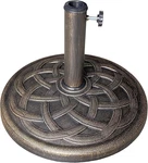 26LB Cast Stone Patio Umbrella Base Durable And Weather-resistant Adjustable. Fixed Price $43.99.