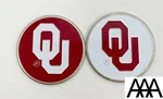 2 Oklahoma Sooners Ballmarkers Fit Divot Tool Hatclip. Fixed Price $5.95.