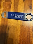 Luke Bryan Farm Tour Bottle Opener Metal Bar Tool Blue Rubber Handle. Fixed Price $32.49.