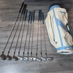 Wilson Pro Staff Tour Blade Iron Set + Vintage Woods Ram Golf Bag Mixed. Fixed Price $69.29.