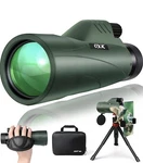 Oxk 12X56 High Power Monocular Telescope With Smartphone Adapter Tripod Travel. Fixed Price $80.00.