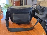 Bushnell Padded Leather Camera Case With Straps Pockets Black. Fixed Price $12.00.