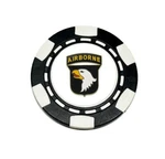 101ST Airborne Division Us Army Poker Chip Golf Ball Marker Card Guard. Fixed Price $7.99.