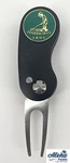 Golf Switchblade Divot Repair Tool W/ Ballmark Pinehurst Putterboy 1895 NO.2 Blk. Fixed Price $15.99.