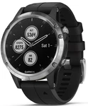 Garmin Golf Fenix 5 Plus Watch Silver/black Band Gps/range Finders. Fixed Price $215.99.