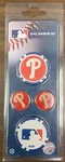 Philadelphia Phillies 4 Piece Ball Marker Set New Wincraft. Fixed Price $15.00.