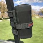 Bushwhacker Portable Mount For Bluetooth Speakers On Golf Cart Railing Black. Fixed Price $15.99.