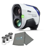 Nikon Coolshot Proii Golf Rangefinder Stabilized View With 3 CR2'S And Cloth. Fixed Price $449.95.