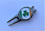New Irish Ireland Flag Shamrock Golf Ball Marker Magnetic Divot Tool. Fixed Price $13.95.