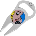 Crying Woman Phone Pop Art Golf Ball Marker Divot Repair Tool Bottle Opener. Fixed Price $15.88.