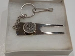 Vtg Ray Name Golf Divot Repair Tool Ball Marker Silver Keychain W/ Clasp Nos 6". Fixed Price $21.95.