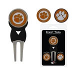 Team Golf Ncaa Clemson Tigers Divot Tool With 3 Ball Markers Set. Fixed Price $9.99.