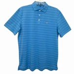 Stitch Golf Polo Shirt Mens Blue Striped Stretch Duxbury Yacht Club Boston Ma. Fixed Price $29.99.