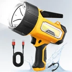 Forto Rechargeable Spotlight, 200000 Lumens Handheld With Foldable. Fixed Price $64.23.