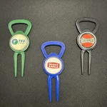 Lot Of 3 Multi Branded Divot Repair Tools With Magnetic Ball Markers. Fixed Price $9.99.