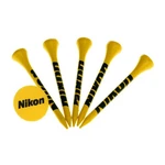 Nikon NGT-1-WHT 5 Hardwood Golf Tees Ball Marker (bright Yellow). Fixed Price $9.99.