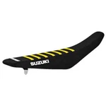 2008-2017 Suzuki Rmz 450 Stewart Seat Cover All Black / Yellow Ribs Logo #42. Fixed Price $54.99.