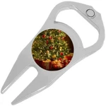 Christmas Tree Presents Golf Ball Marker Divot Repair Tool Bottle Opener. Fixed Price $15.88.
