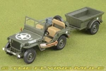 Motor City Classics 1:43 Jeep W/trailer Us Army. Fixed Price $41.36.