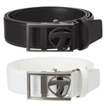 Taylormade Men's T-logo Automatic Leather Belt 100% Cowhide 46" Adjust Golf Nwt. Fixed Price $133.86.